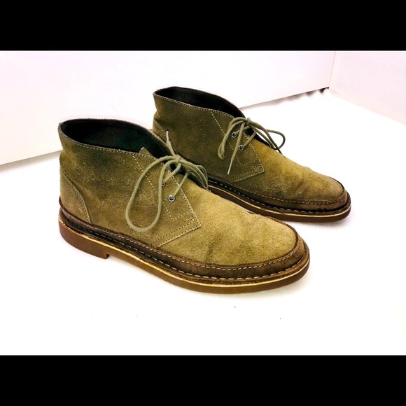 Clark’s Green Suede Boots - Picture 1 of 8